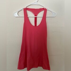 Lululemon pink ribbed tank top size 4